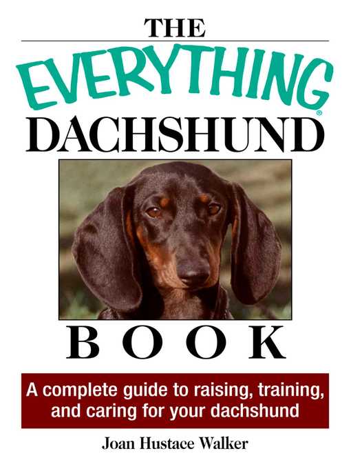 Title details for The Everything Daschund Book by Joan Hustace Walker - Available